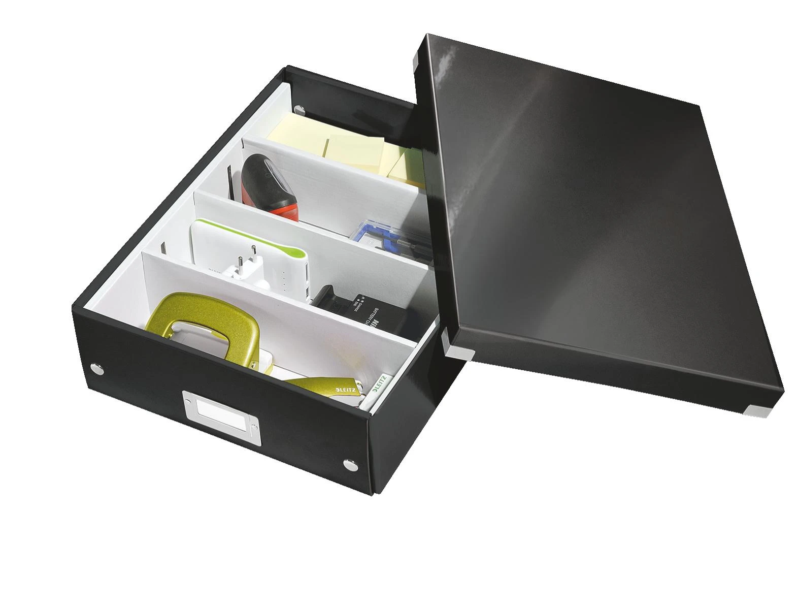 Leitz PUDŁO Z PRZEGRÓDKAMI CLICK&STORE ŚREDNIE Juoda