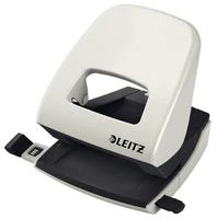 Leitz NeXXt skylamušis 5008, 2 skylės, 30 lapų, 30 lapų, juoda, pilka, metalas, plastikas, 8 cm, 5,5 mm, A4