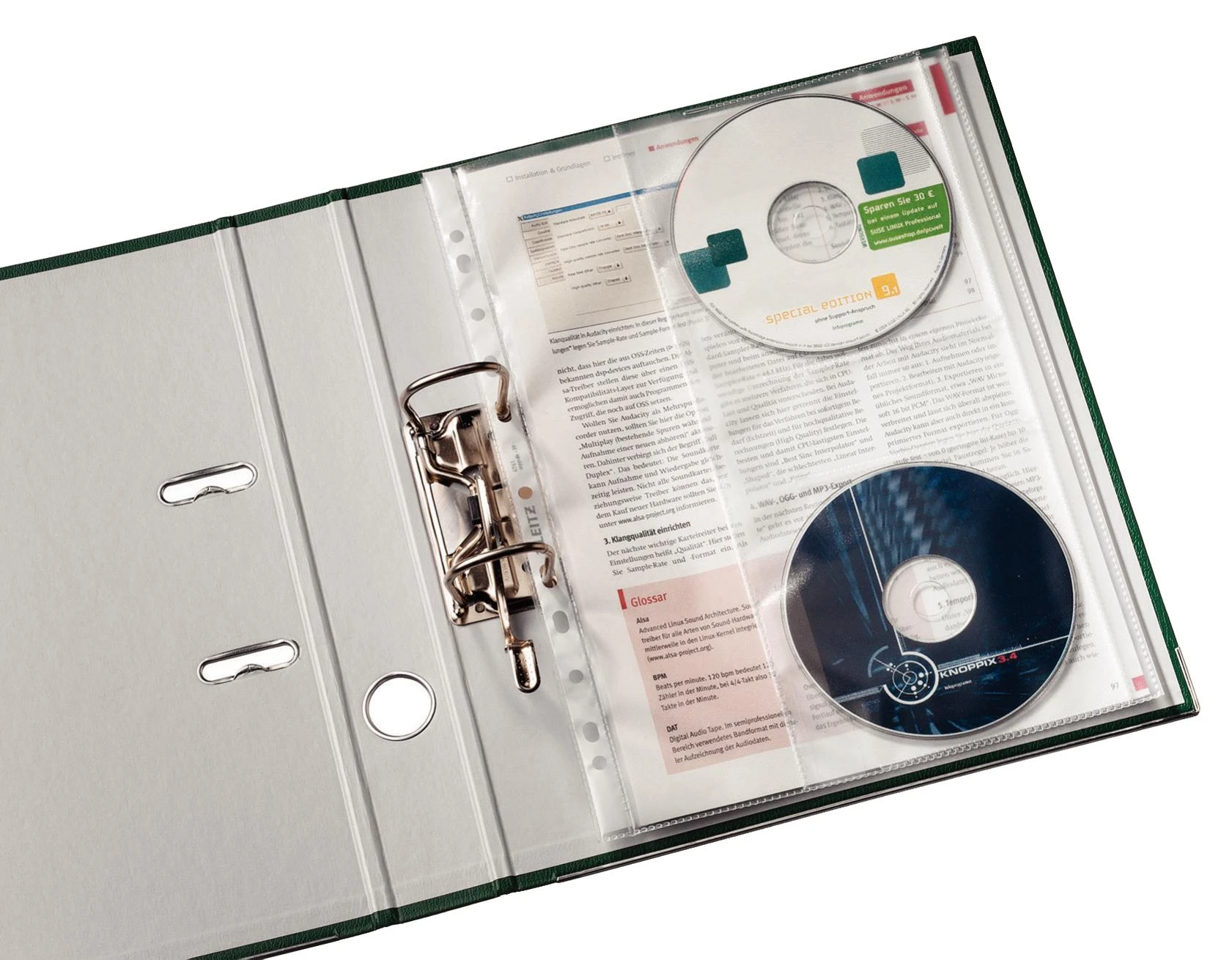 Esselte kombinuotas A4 įmautės ir CD laikiklis