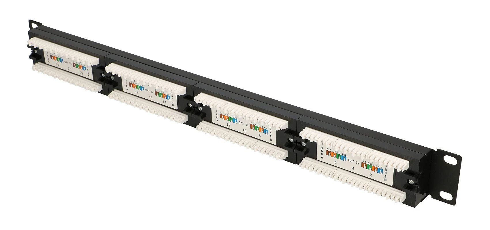 Extralink CAT5E UTP V2, Patchpanel, 24 prievadai