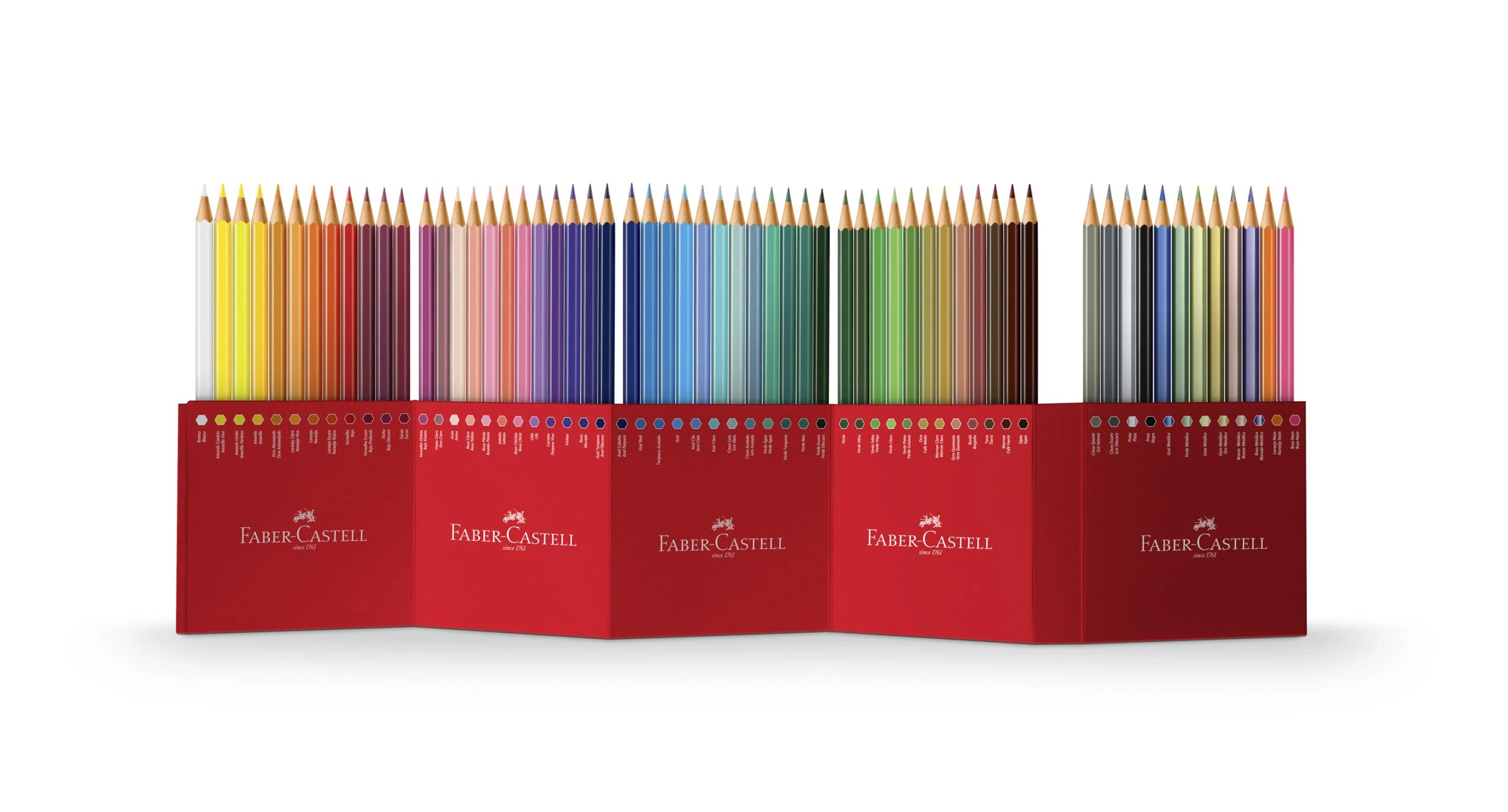 Spalvoti pieštukai Faber-Castell Castle, 60 spalvų