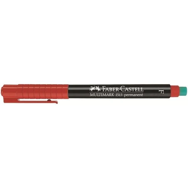 <strong>Žymeklis permanentinis Faber-Castell 1513 F, 0.6 mm, raudonas 1213-048</strong>