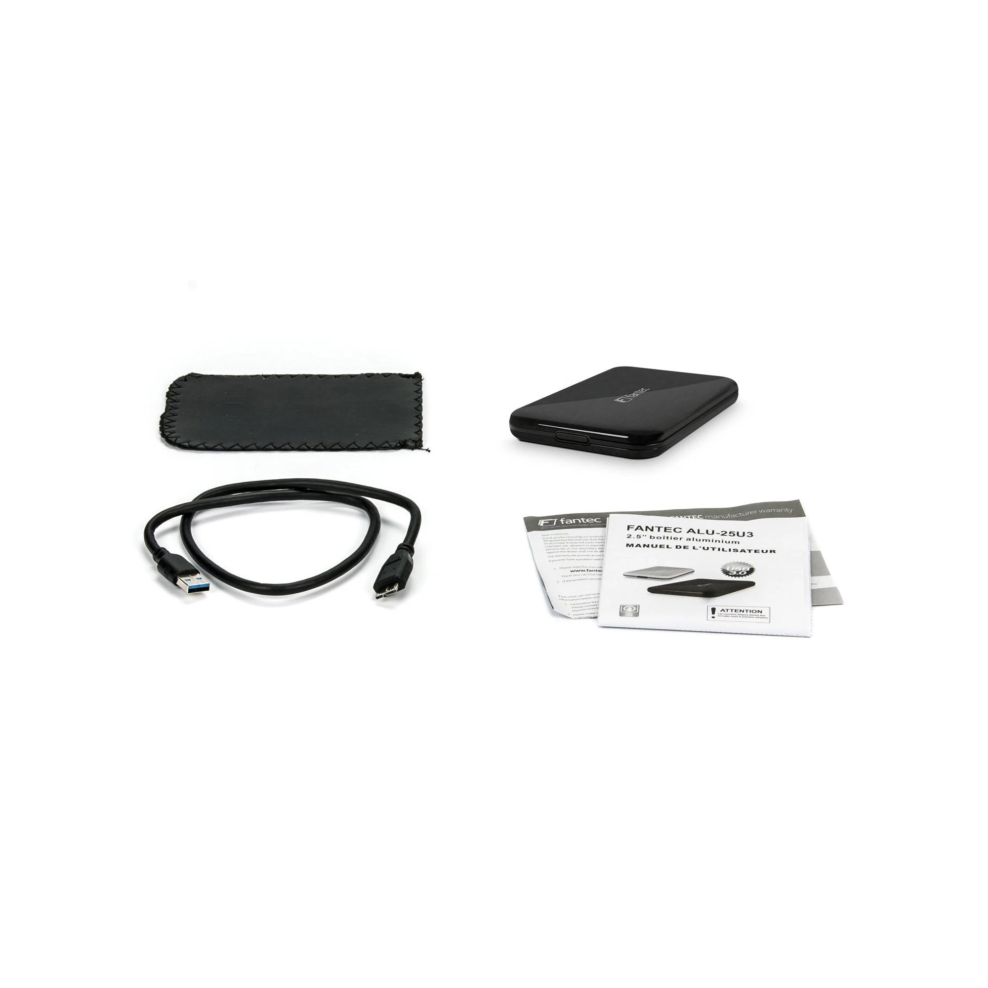 Fantec ALU-25U3 juoda