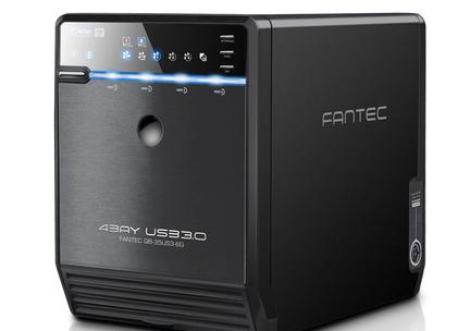 Kietasis diskas FANTEC QB-35US3-6G juodas 4x3,5 SATA HDD USB3.0 eSATA