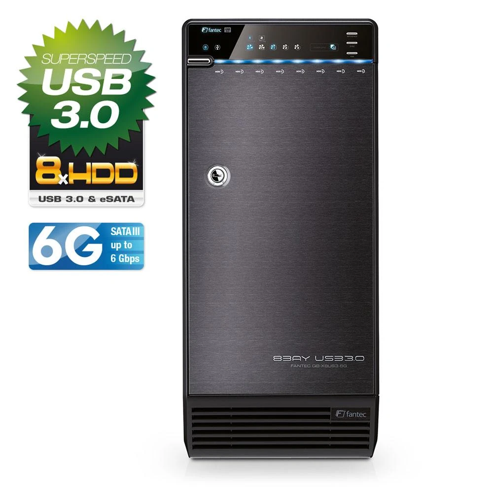 FANTEC QB-35US3-6G - Disko korpusas 3.5" - Maitinimo blokas-ventiliatorius - USB 3.0 Serial ATA