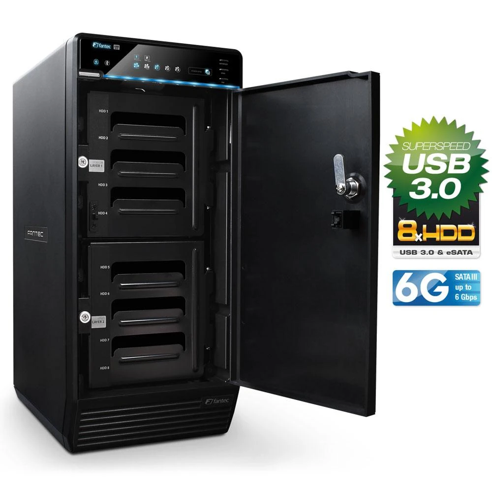 FANTEC QB-35US3-6G - Disko korpusas 3.5" - Maitinimo blokas-ventiliatorius - USB 3.0 Serial ATA