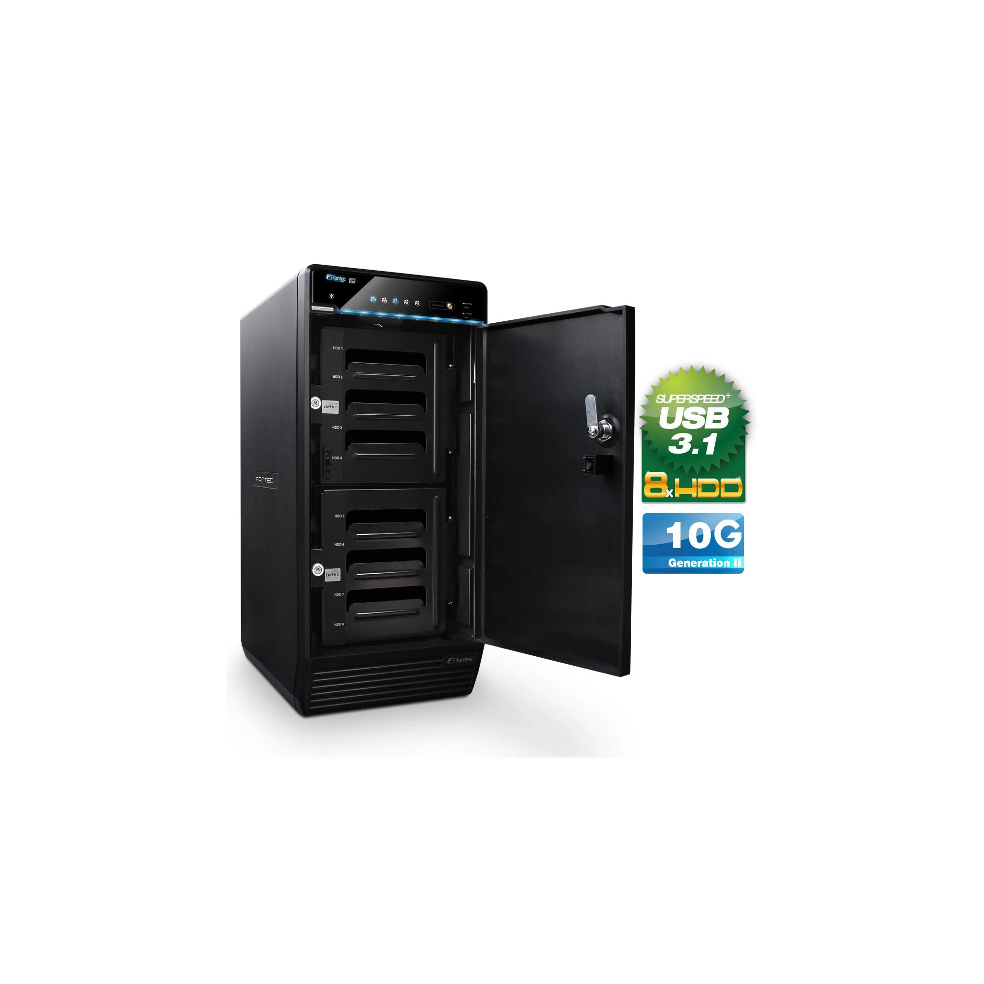 FANTEC QB-X8U31 8x 3,5 SATA HDD USB 3.1