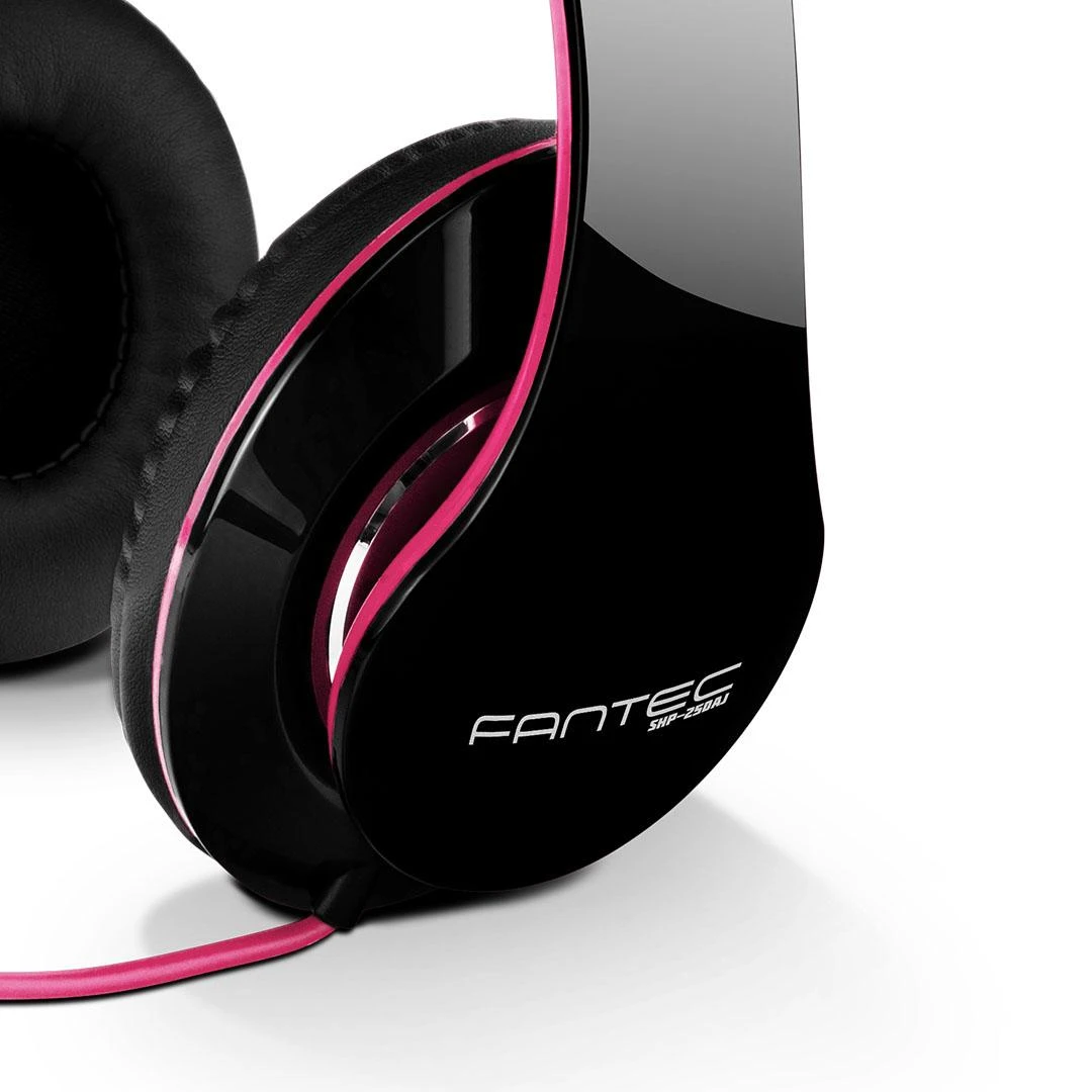 Stereo ausinės Fantec SHP-250AJ, Juoda-rožinė