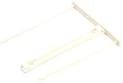 Įsegėlė archyvavimui E-CLIP, Fellowes, dviejų dalių, 100mm, baltos sp.