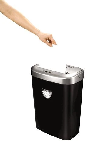 Fellowes Powershred | 53C | Juodas | 23 L | Kompaktinių diskų smulkinimas | Kreditinių kortelių smulkinimas | Popieriaus apdorojimo standartas / išvestis 10 lapų per eigą | Skersinio pjovimo smulkintuvas