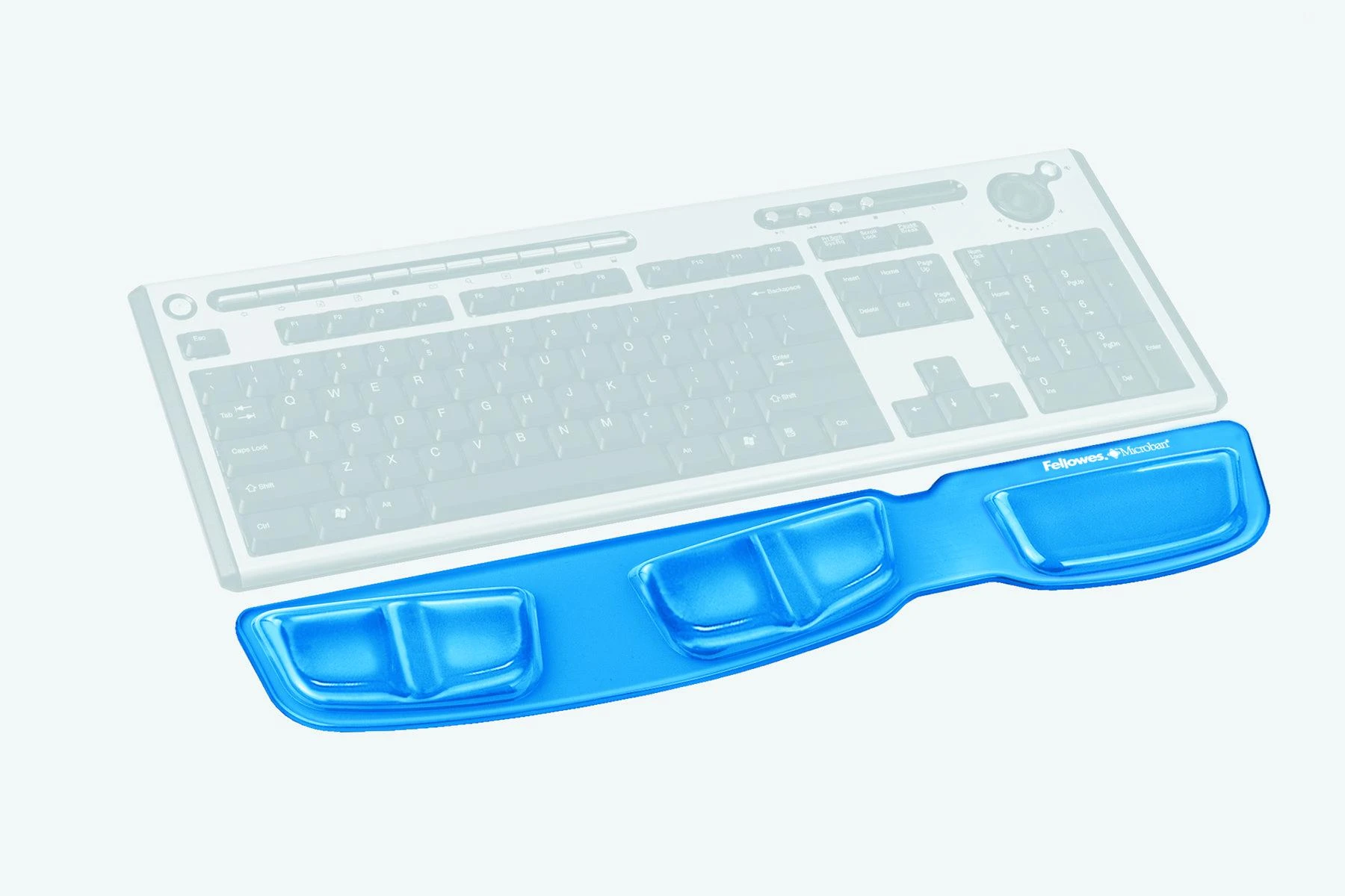 FELLOWES CRYSTAL Klaviatūra riešo atrama Mėlynas