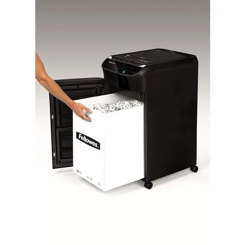 Fellowes Cross-Cut AutoMax 350C popieriaus smulkinimas, kompaktinių diskų smulkinimas, kreditinių kortelių smulkinimas