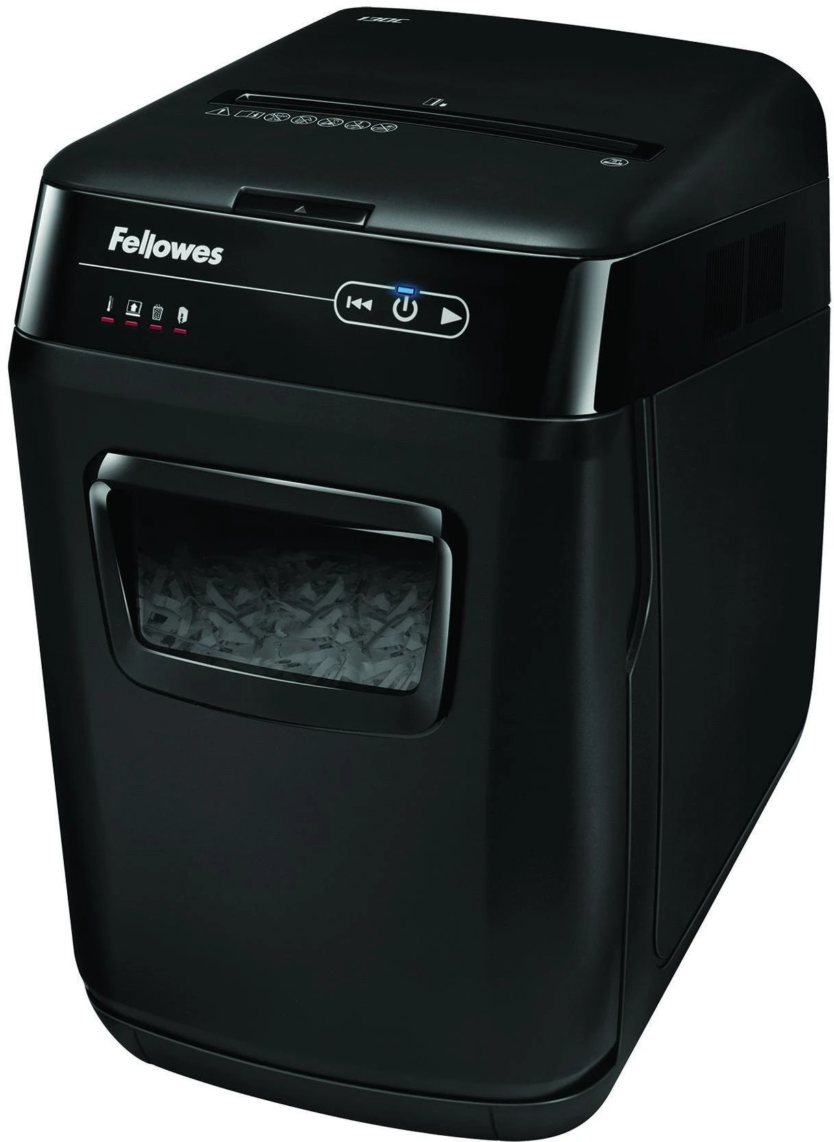 Fellowes kryžminio pjovimo smulkintuvas | AutoMAX 150C | Juodas | Popieriaus smulkintuvas | Kompaktinių diskų smulkintuvas | Kreditinių kortelių smulkintuvas | Automatinis padavimas