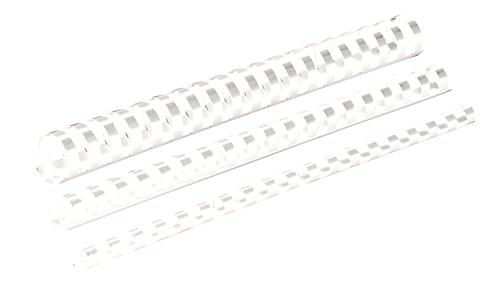 Fellowes Spiralė įrišimui plastikinė 6mm, balta, 100vnt.