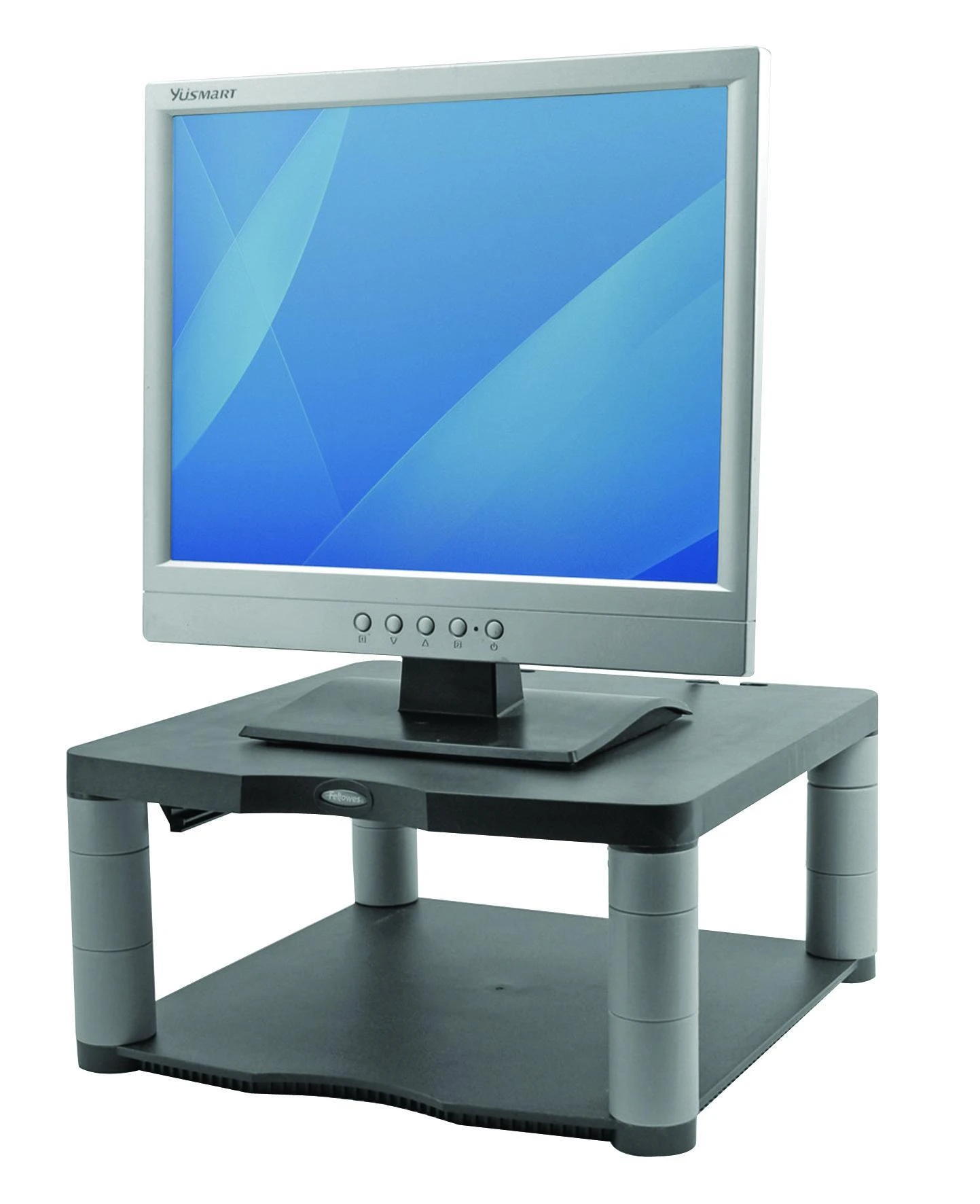Laikiklis Fellowes Monitoriaus stovas kolegos Premium, Juoda/grafitas