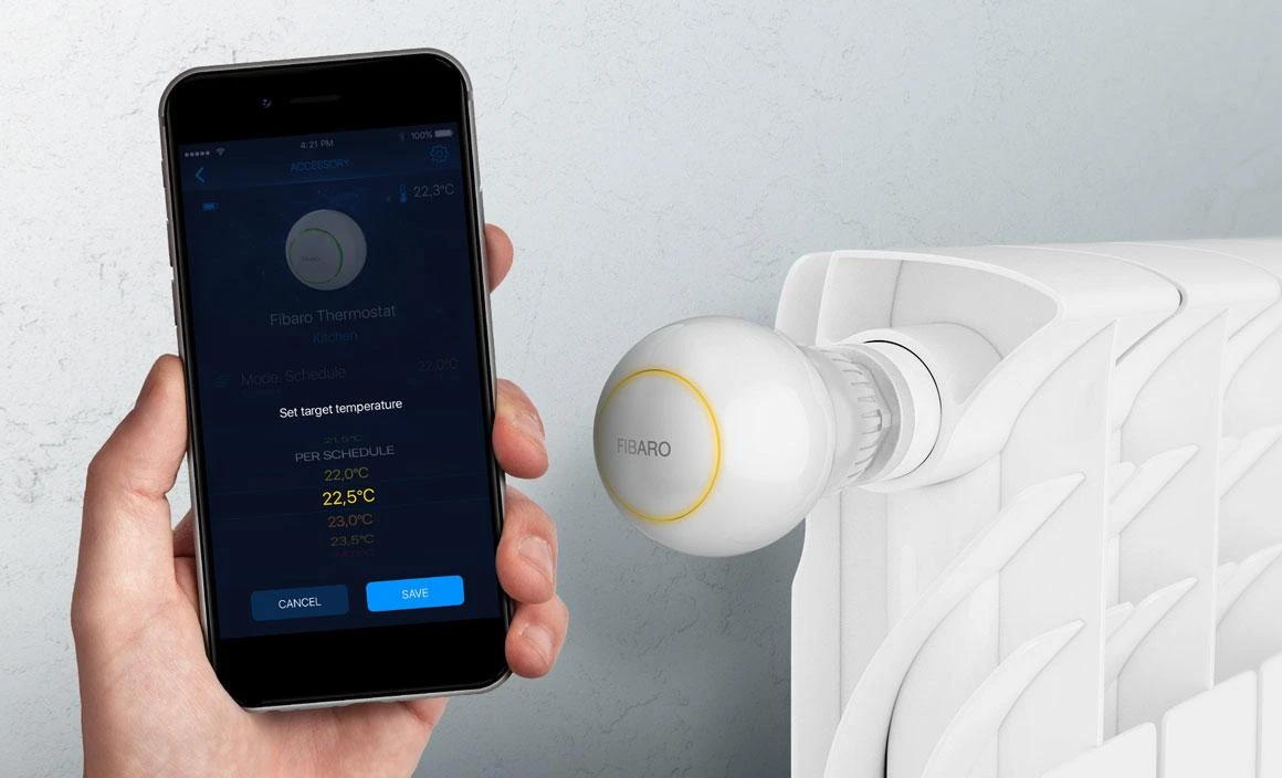 Fibaro | Radiatoriaus termostato galvutė | Z-Wave | Baltas