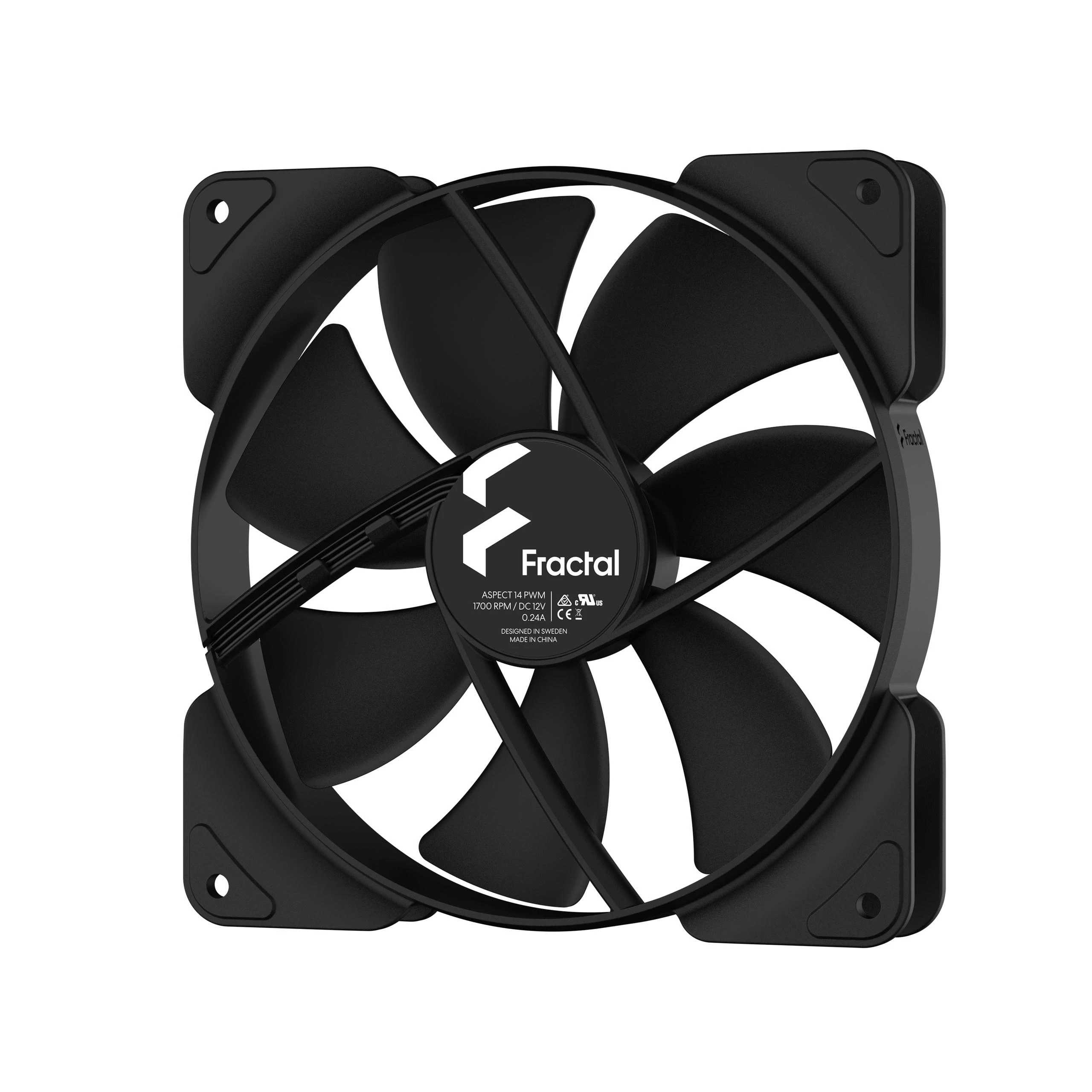Fractal Design Fraktalų dizainas | 14 aspektas PWM Judas | Korpuso ventiliatorius