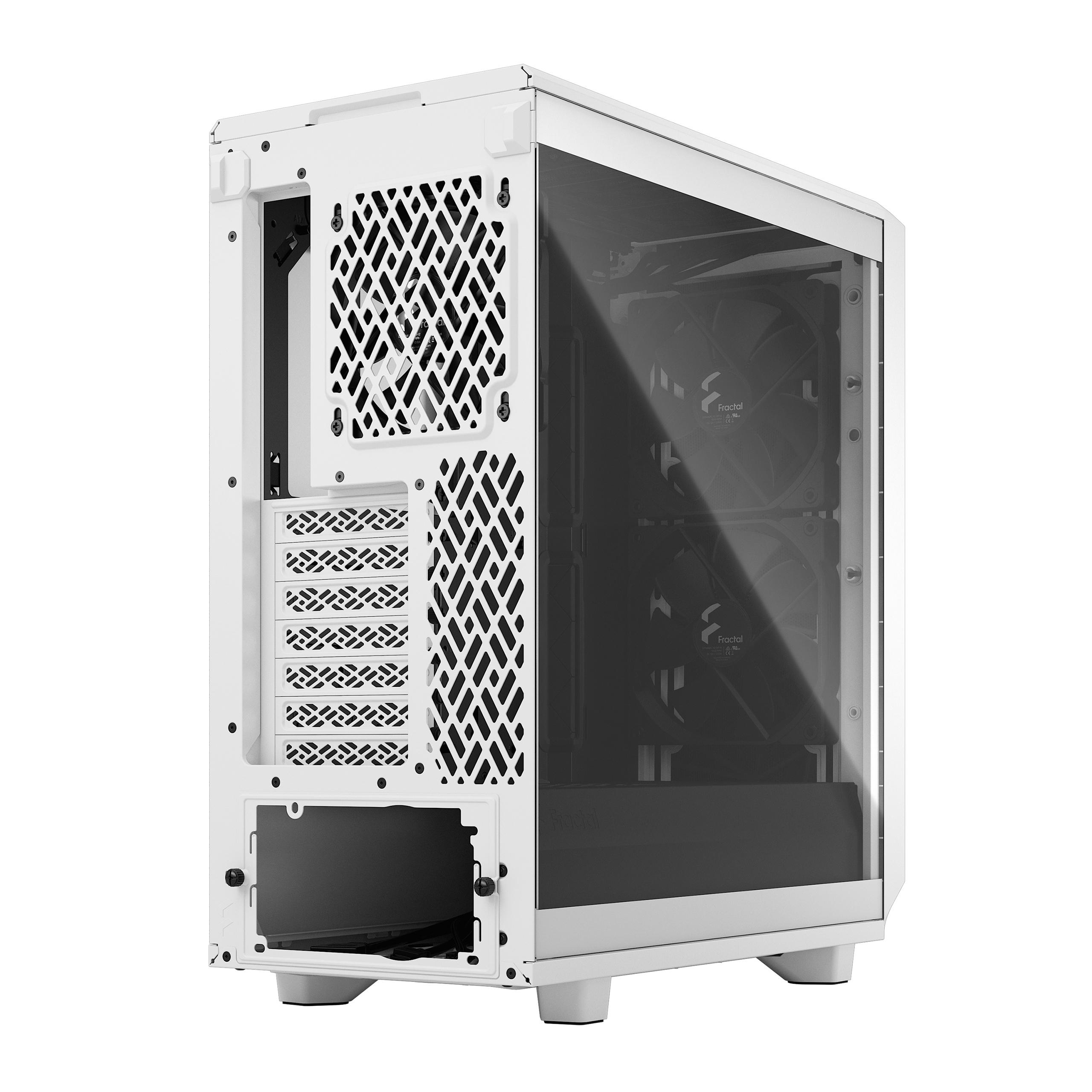 Fractal Design | Meshify 2 Compact Clear Tempered Glass | ATX | Baltas