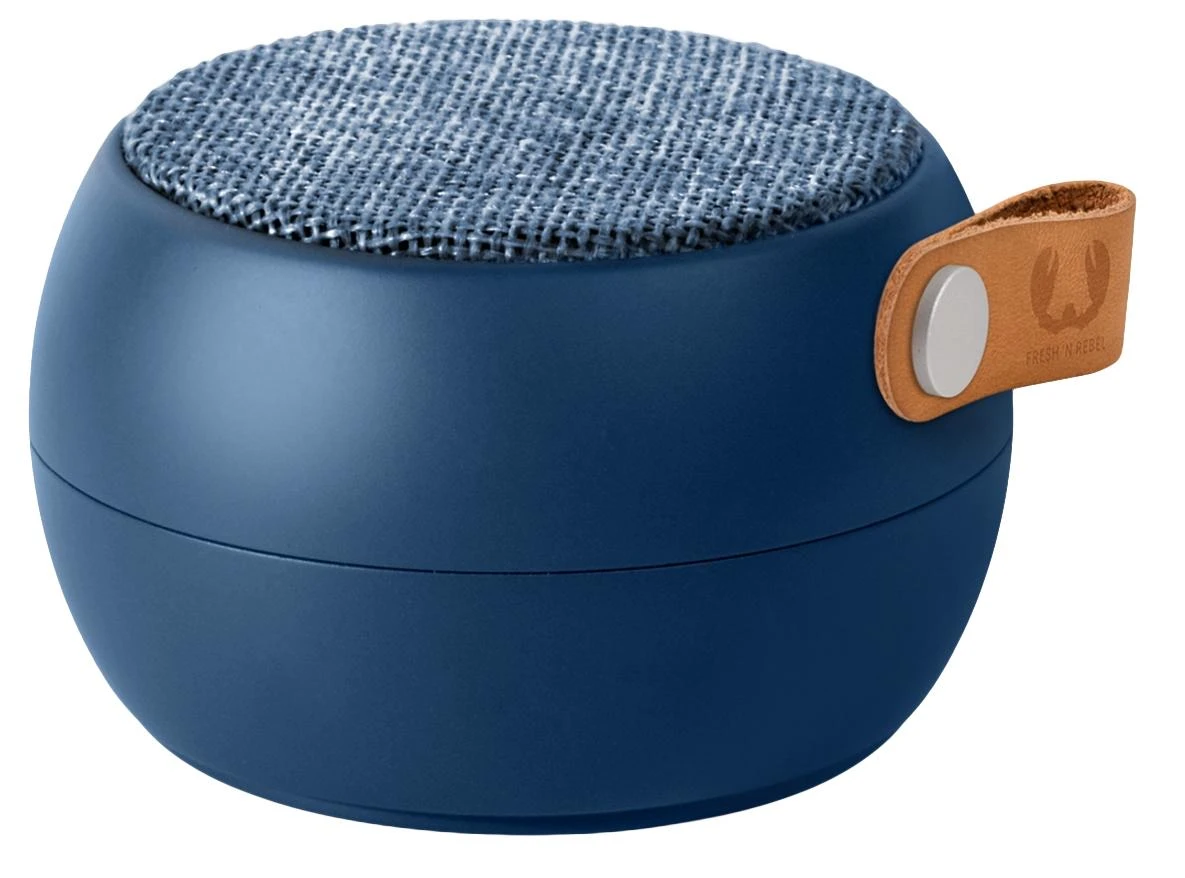 Fresh'n Rebel kolonėlė Rockbox Round Fabriq Edition indigo spalvos