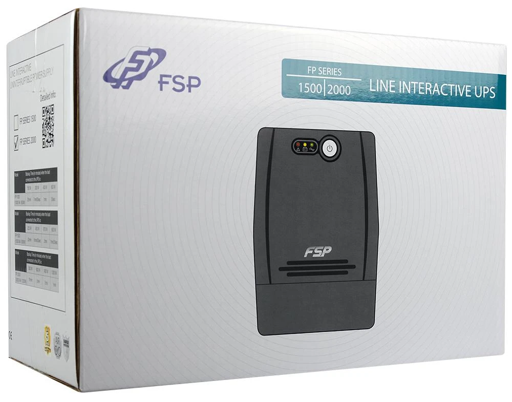 Fortron FSP | FP 1500 | 1500VA | 110/120 VAC arba 220/230/240 VAC | 290V