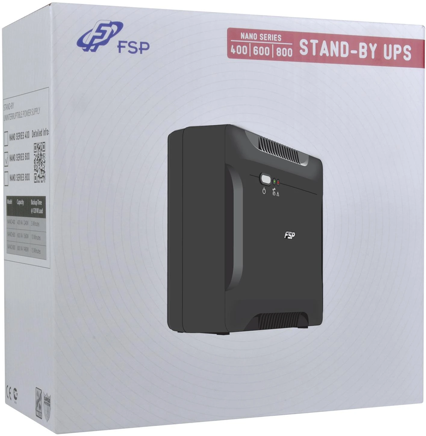 Fortron FSP | Nano 800 | 800 VA | 220/ 230/ 240 VAC V | 270 V