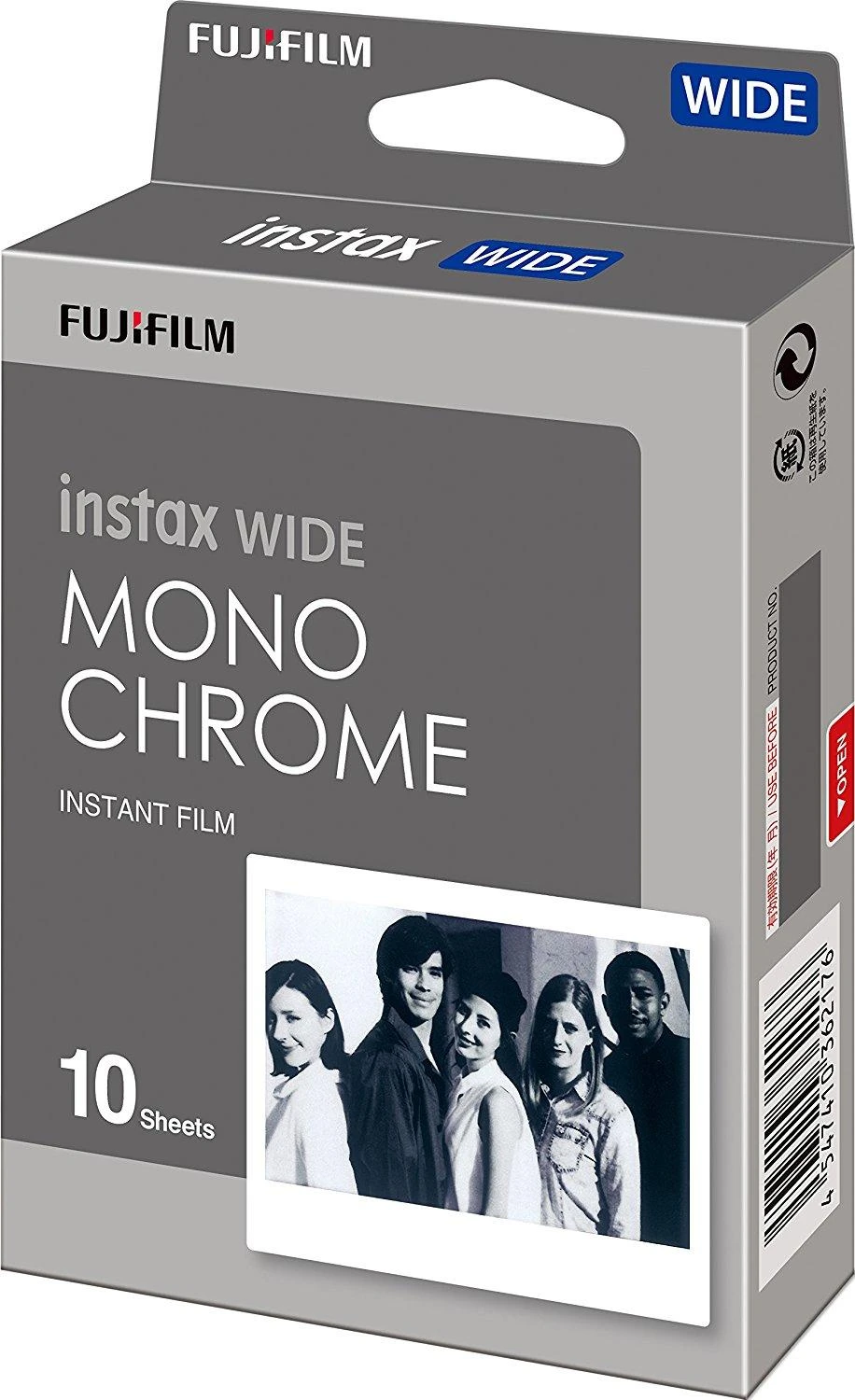 Fujifilm | Instax Wide Monochrome Momentiniai filmai | Kiekis 10