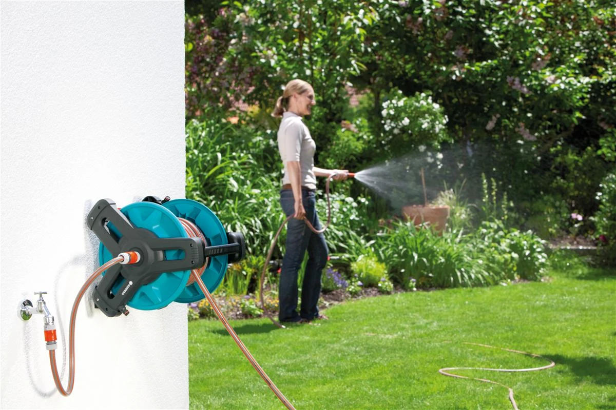 Gardena Classic prie sienos tvirtinamų žarnų ritės 50 rinkinys
