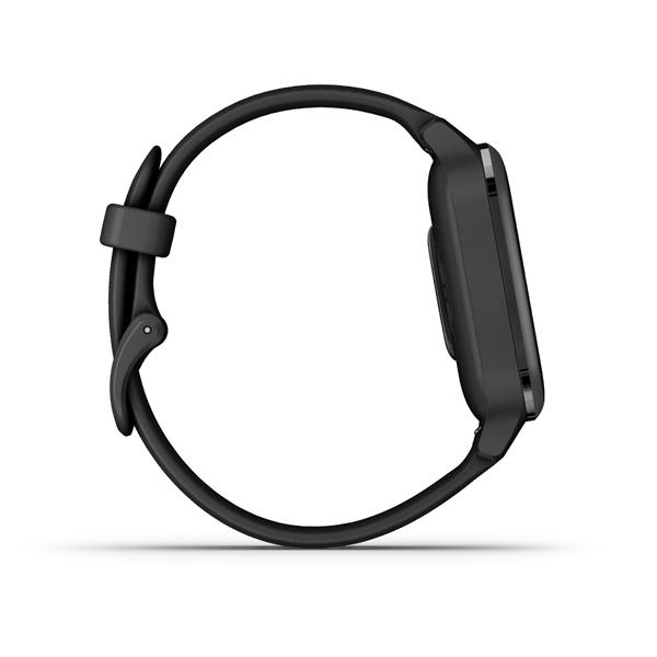 Išmanusis laikrodis Garmin Venu Sq – Music Edition, Skalūnų spalvos  aliuminio apvadas su juodu korpusu ir silikoniniu dirželiu | Varle.lt