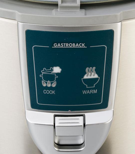 Ryžių virimo puodas Gastroback Rice cooker 42507 Inox / Baltas, 450 W