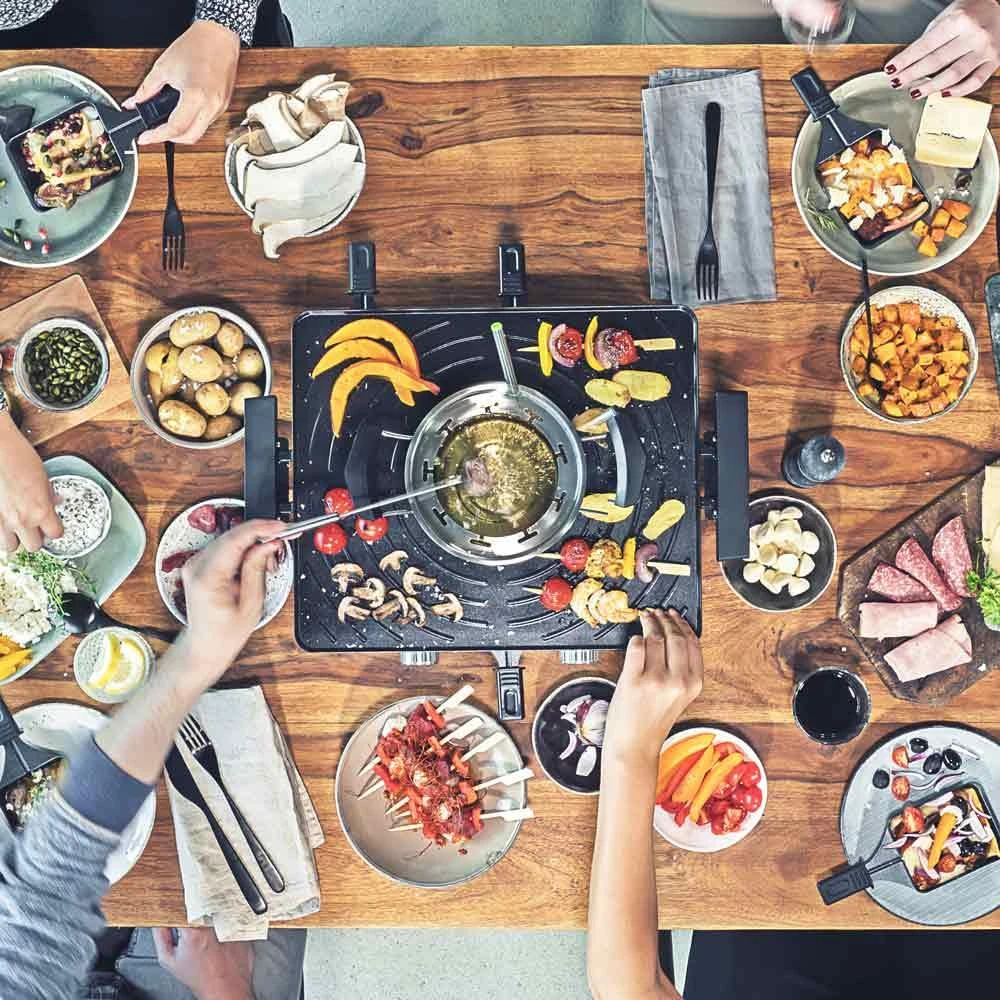 Gastroback 42562 Design Raclette Fondue Advanced Plus Nerūdijantis plienas