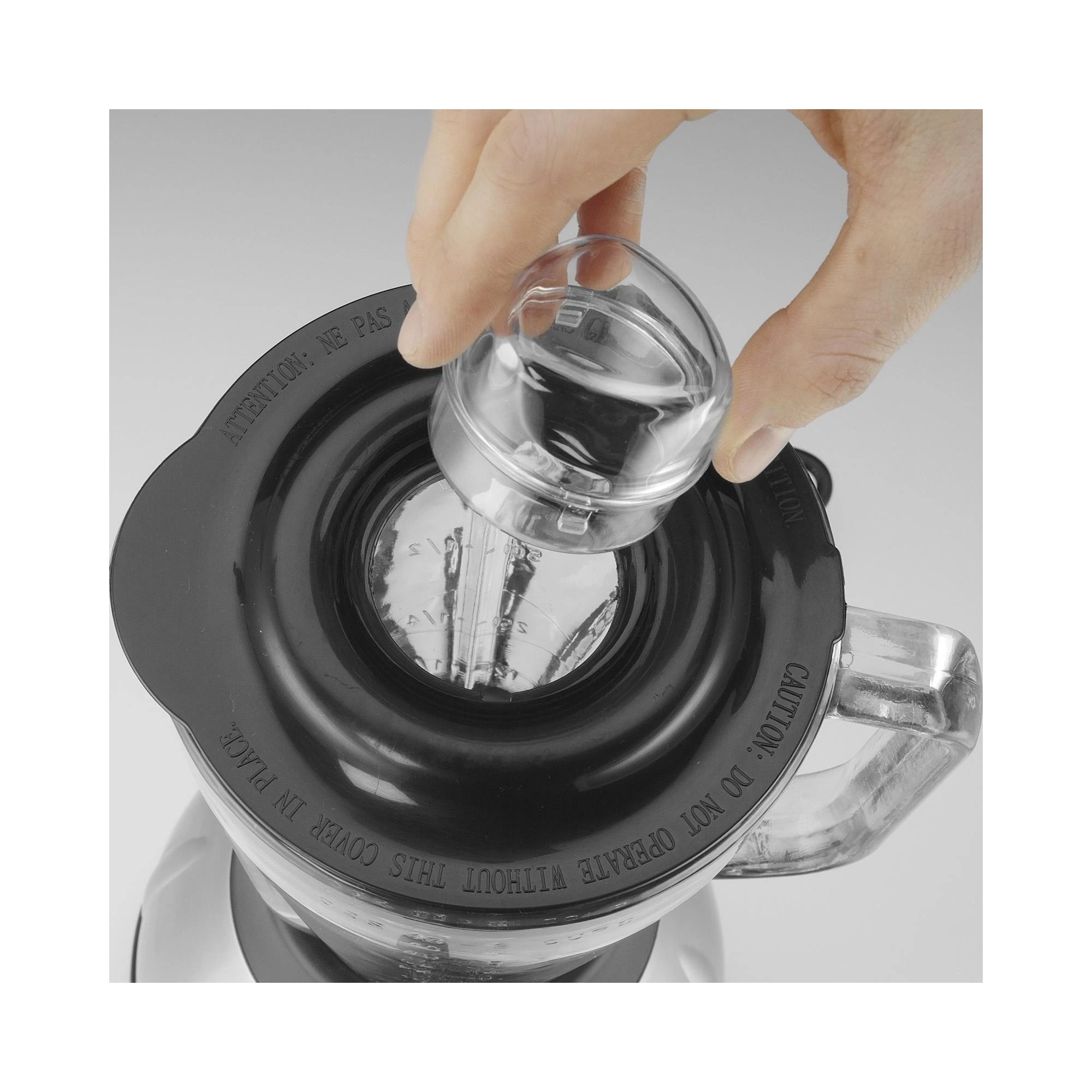 Gastroback Maišytuvas 40999 Vital Nerūdijantis plienas / juodas / Transparent, 850 W, Glass, 1.5 L, Ice crushing, 21000 RPM, Type Tabletop