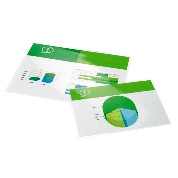 GBC Laminavimo vokeliai 216x303 mm, 125 mikronai, A4 (100 vnt.)