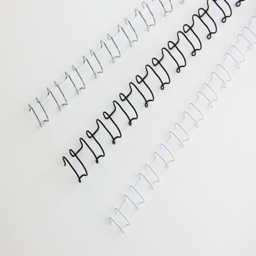 GBC WIRE BINS 21L A4 10MM Sidabrinis PACK 100 VNT.