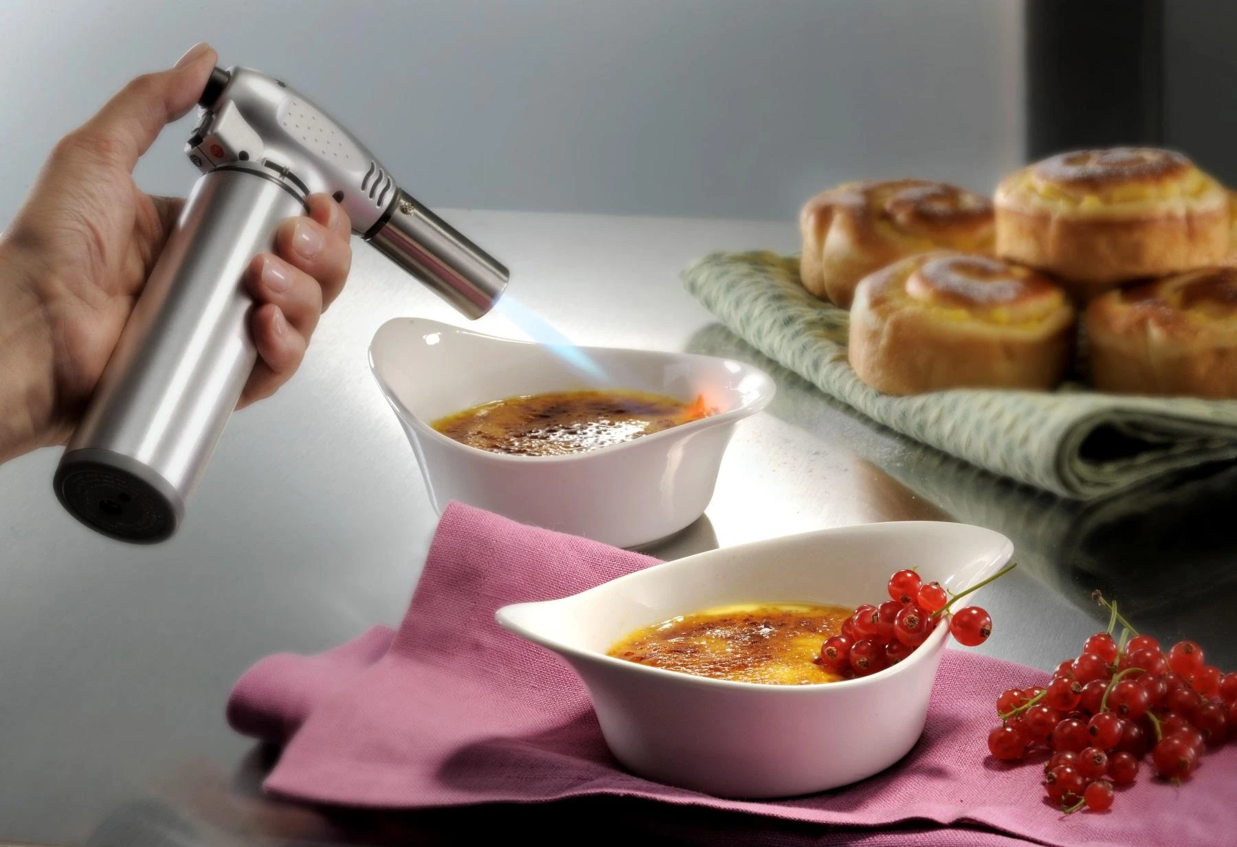 GEFU FUEGO Cooking Burner Juodas, Stainless Steel