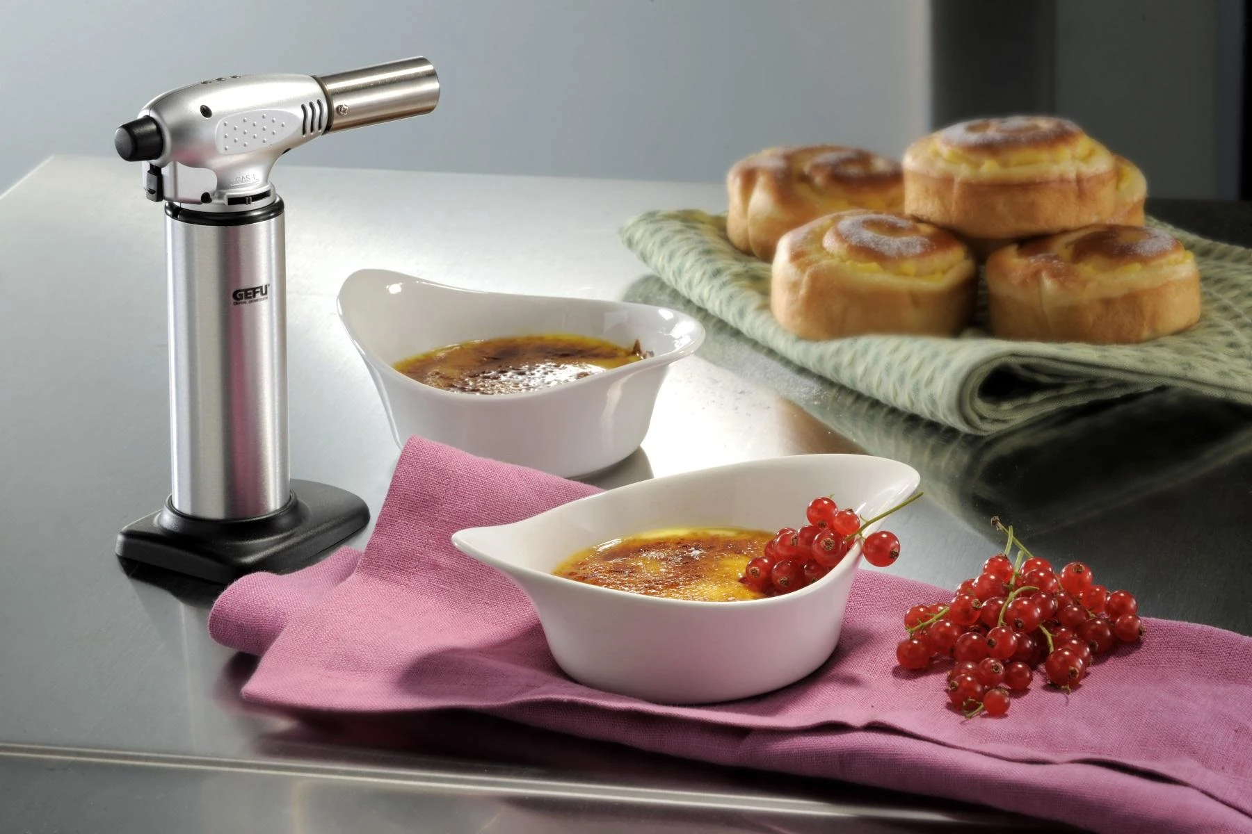 GEFU FUEGO Cooking Burner Juodas, Stainless Steel