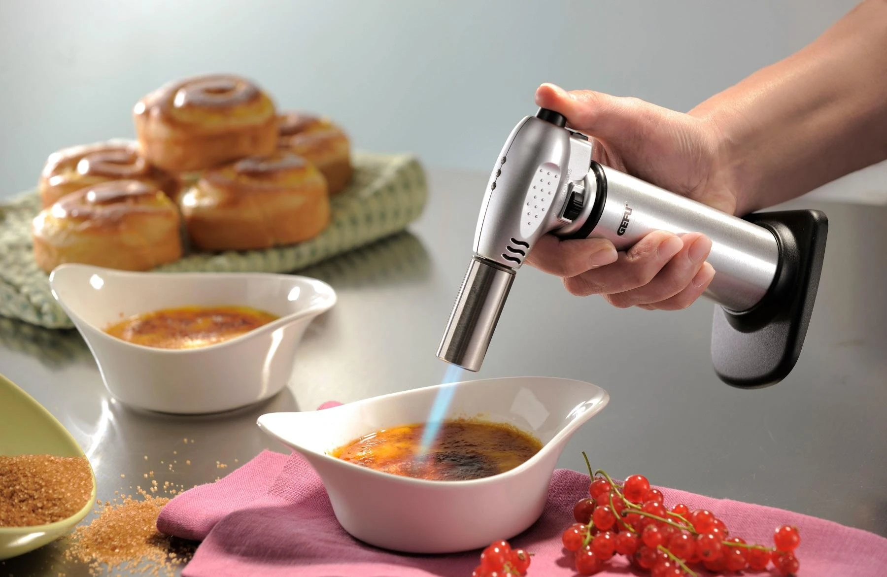 GEFU FUEGO Cooking Burner Juodas, Stainless Steel