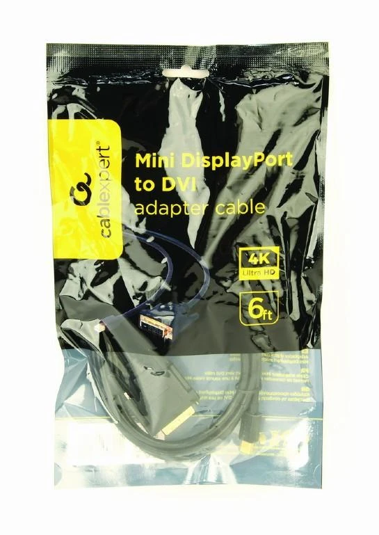 GEMBIRD CC-mDPM-VGAM-6 Gembird kabelis mini DISPLAYPORT (M) -> VGA (M), 1,8 m