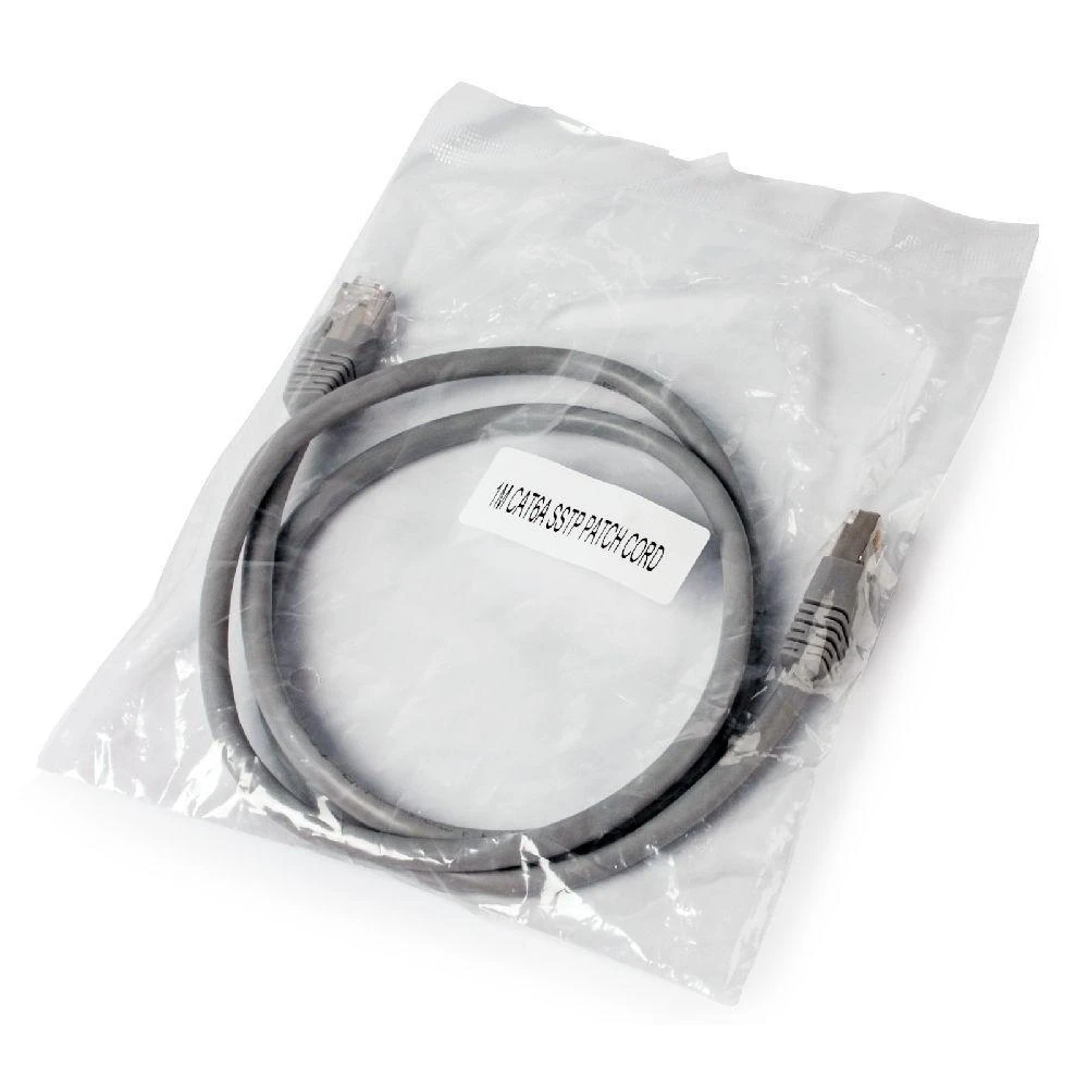 GEMBIRD PP6A-LSZHCU-1M Gembird patchcord RJ45, kat. 6A,SFTP, LSZH, 1m, pilka