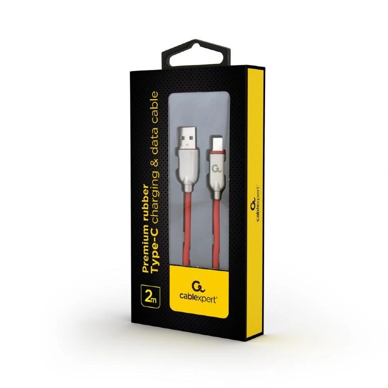 USB laidas Gembird USB-A - USB-C 1 m Raudona (CC- USB2R-AMCM- 2M-R)