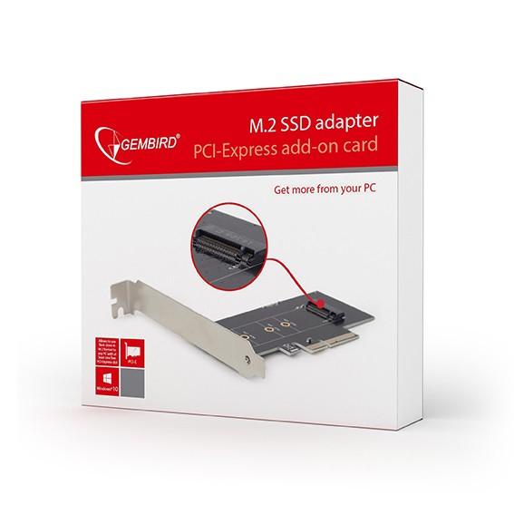 GEMBIRD PEXM201 Gembird M.2 SSD adapter PCIExpress addon card, with
