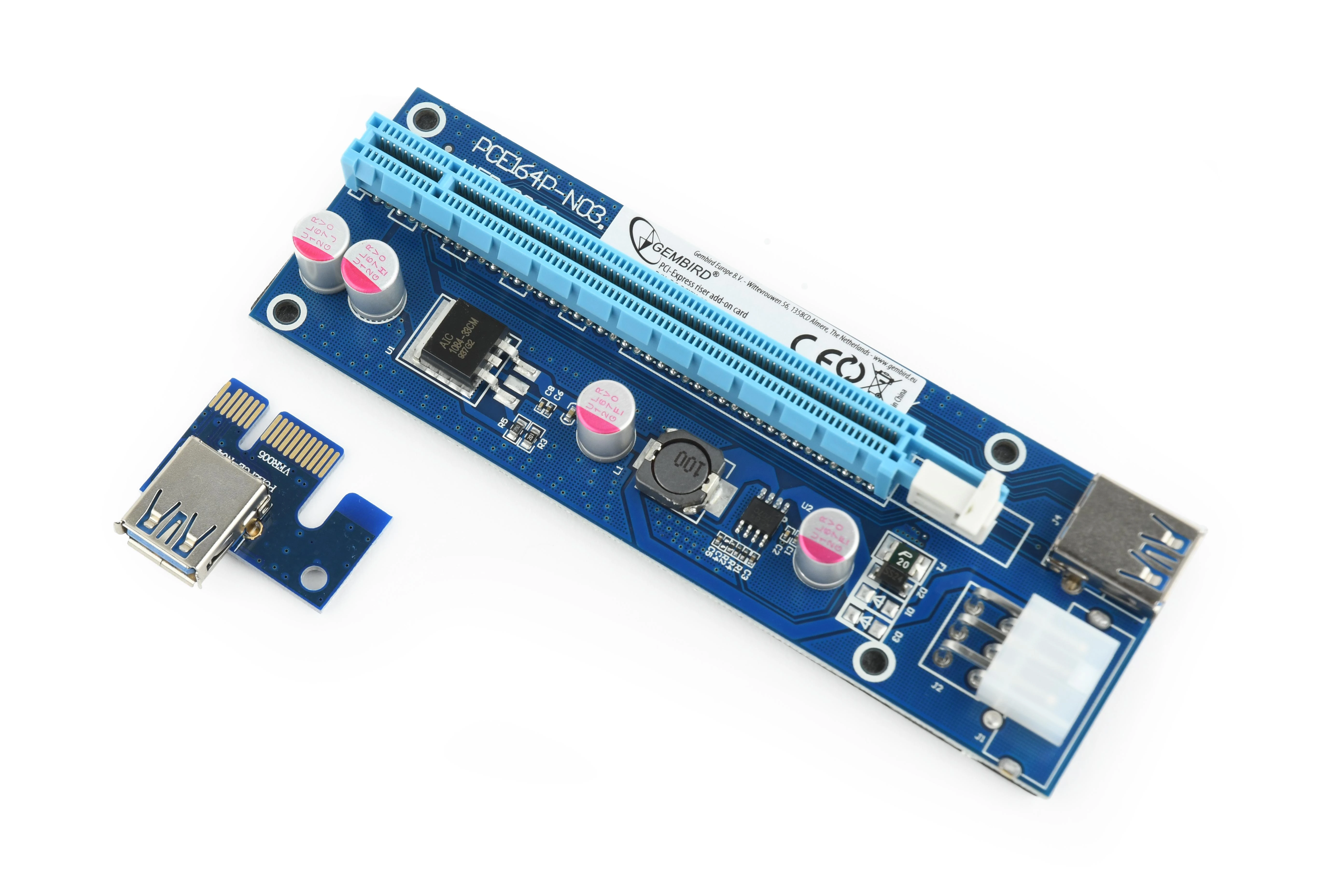 GEMBIRD RC-PCIEX-03 Gembird PCI Express Riser kortelė (6 kontaktų maitinimo jungtis)