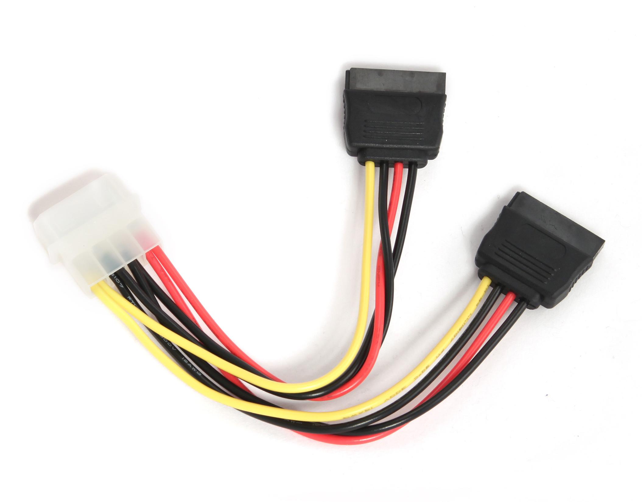 GEMBIRD CC-SATA-PSY Gembird 2 Serial ATA 15 cm maitinimo laidas