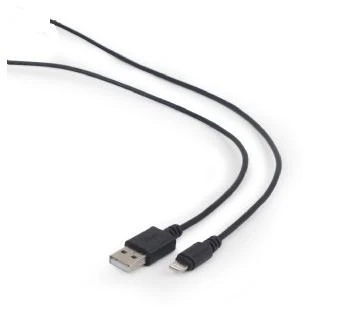 GEMBIRD CC-USB2-AMLM-1M USB duomenų sinchronizavimo ir įkrovimo 8 kontaktų kabelis 1m juodas