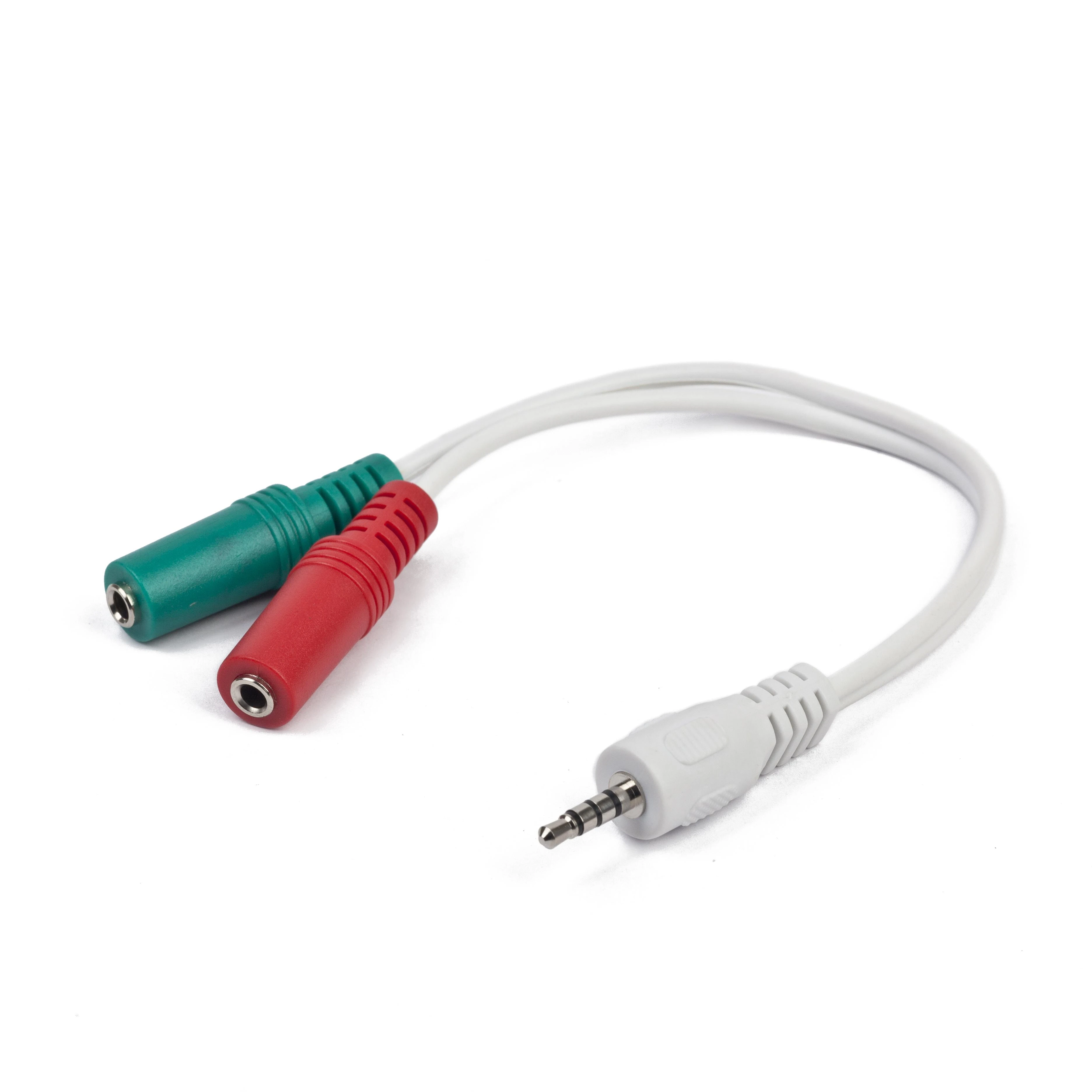 Audio adapteris su 3.5mm kištuku ir dviguba jungtimi