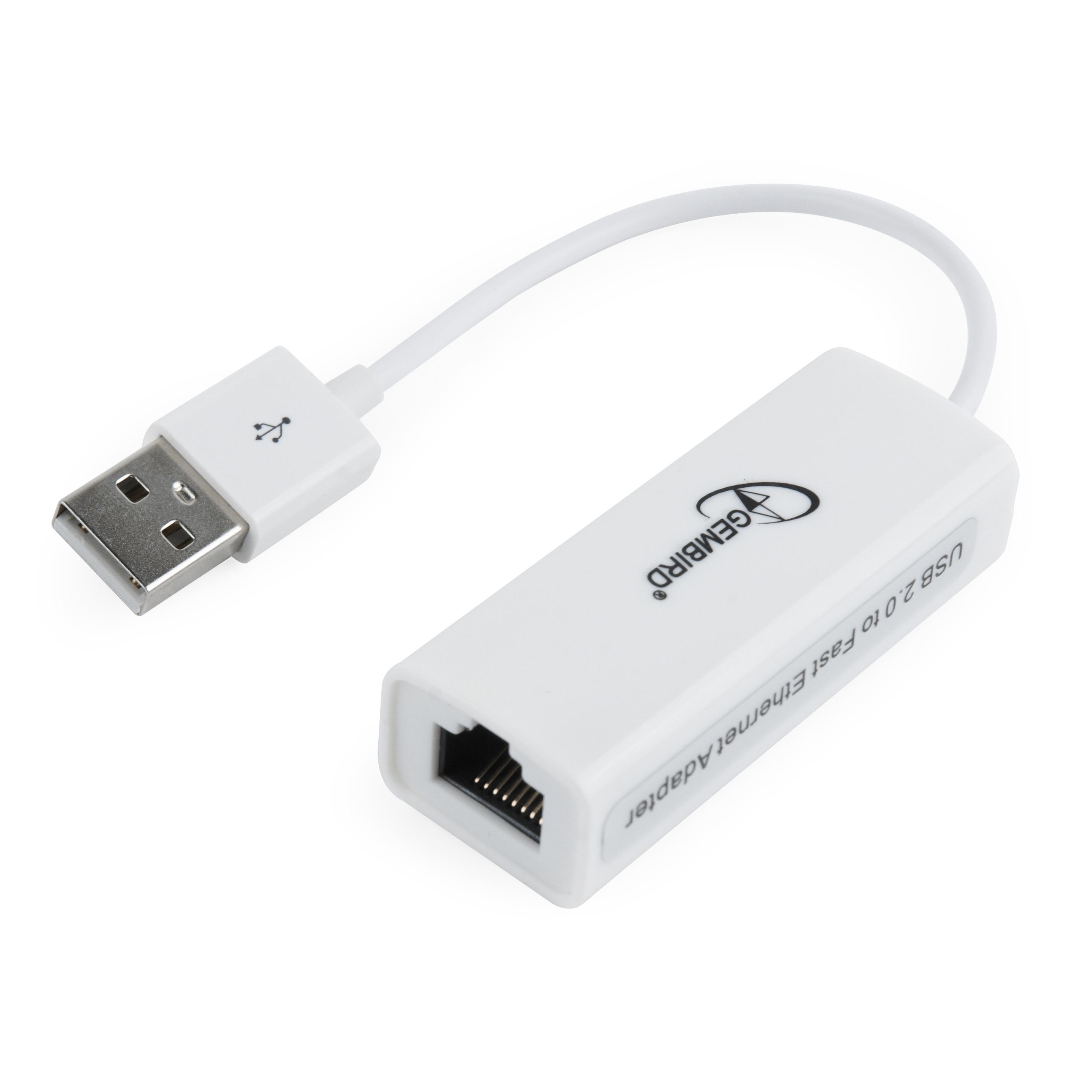 Gembird USB 2.0 LAN adapteris RJ45 LAN, USB, modelis NICU202, žema
