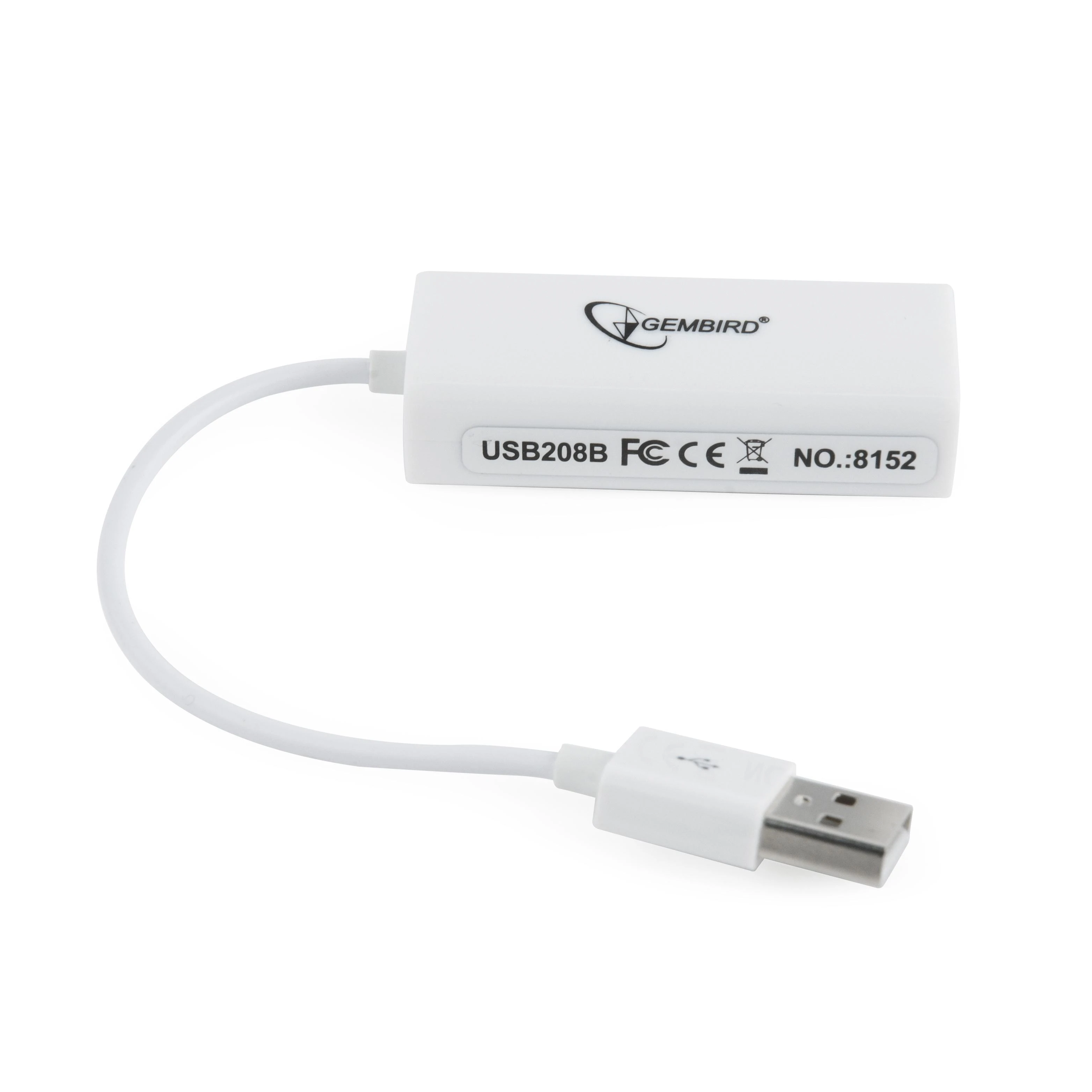 Gembird USB 2.0 LAN adapteris RJ-45 LAN, USB