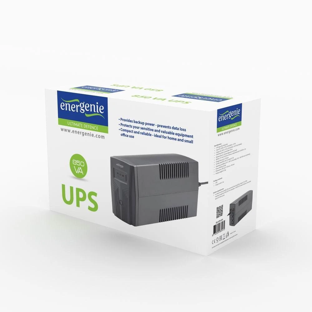 Gembird maitinimo šaltinis nepertraukiamas UPS ENERGENIE EG-UPS-B850 (stalinis kompiuteris, TWR, 850VA)