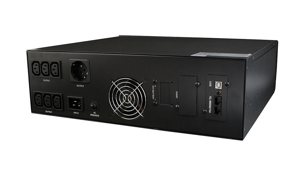 UPS Energenie-Gembird RACK 19'' 3.4U,2000VA,Pure Sine,6xIEC,1xSchuko230V,LCD