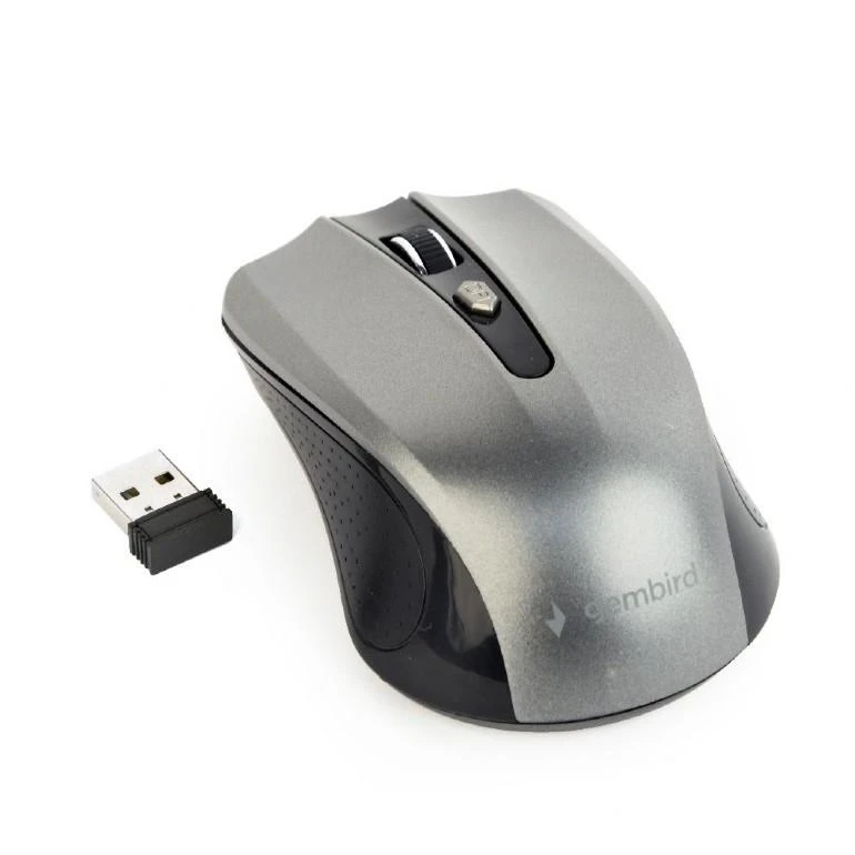 Gembird | Pelė | MUSW-4B-04-BG | Standard | Wireless | Juodas/ Kosminė pilka