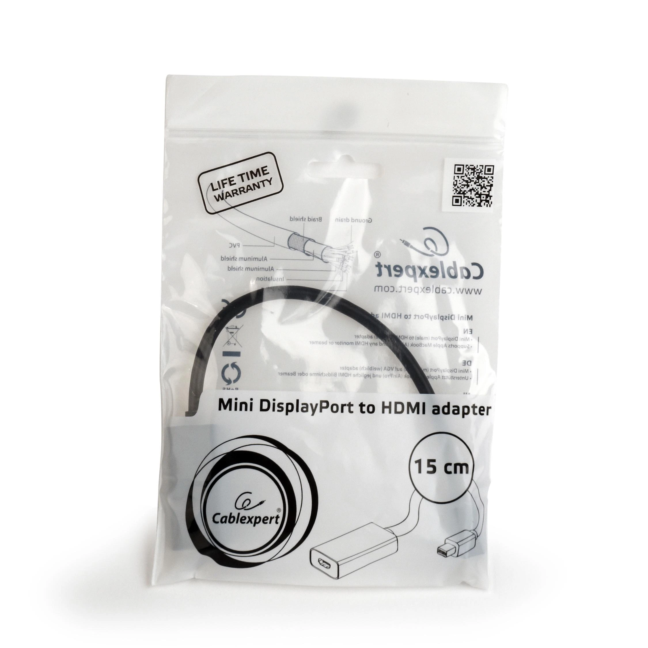 GEMBIRD 4K Mini DisplayPort į HDMI adapterio laidas juodas